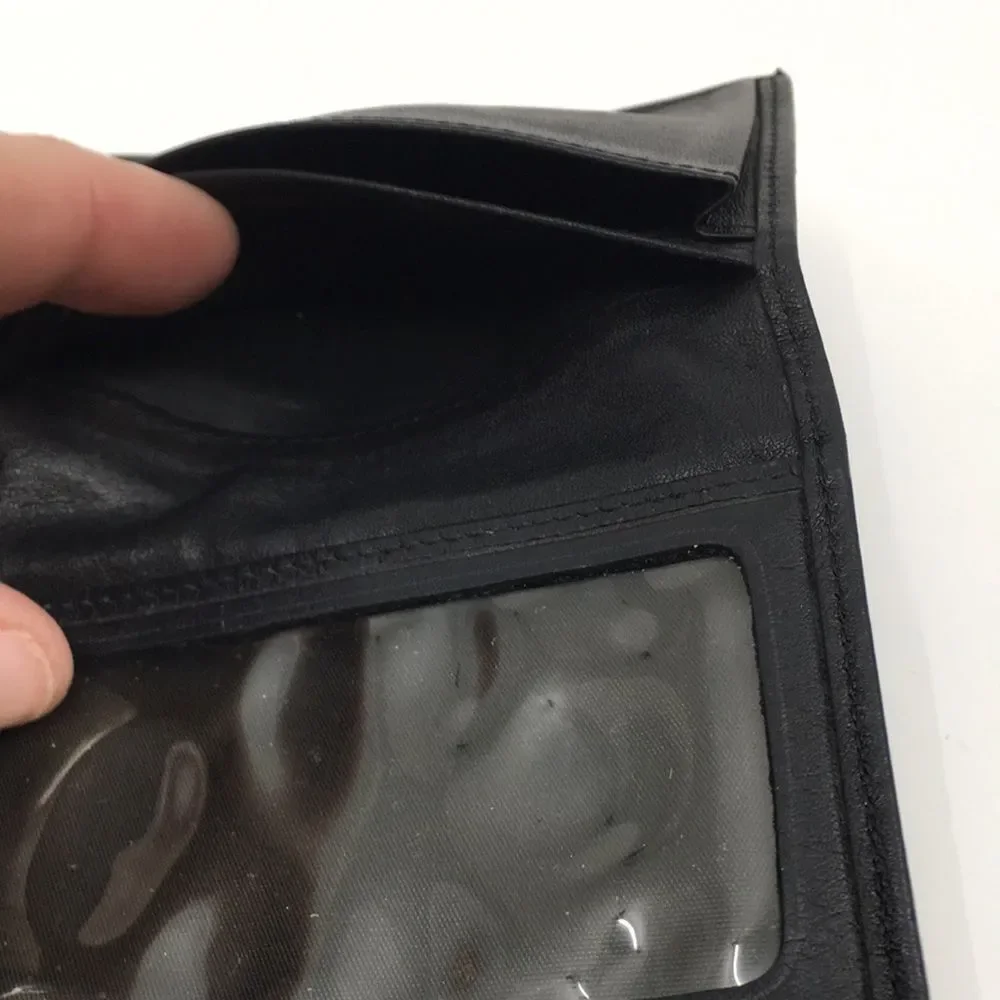 TUMI - Slim Card Case - Black Leather